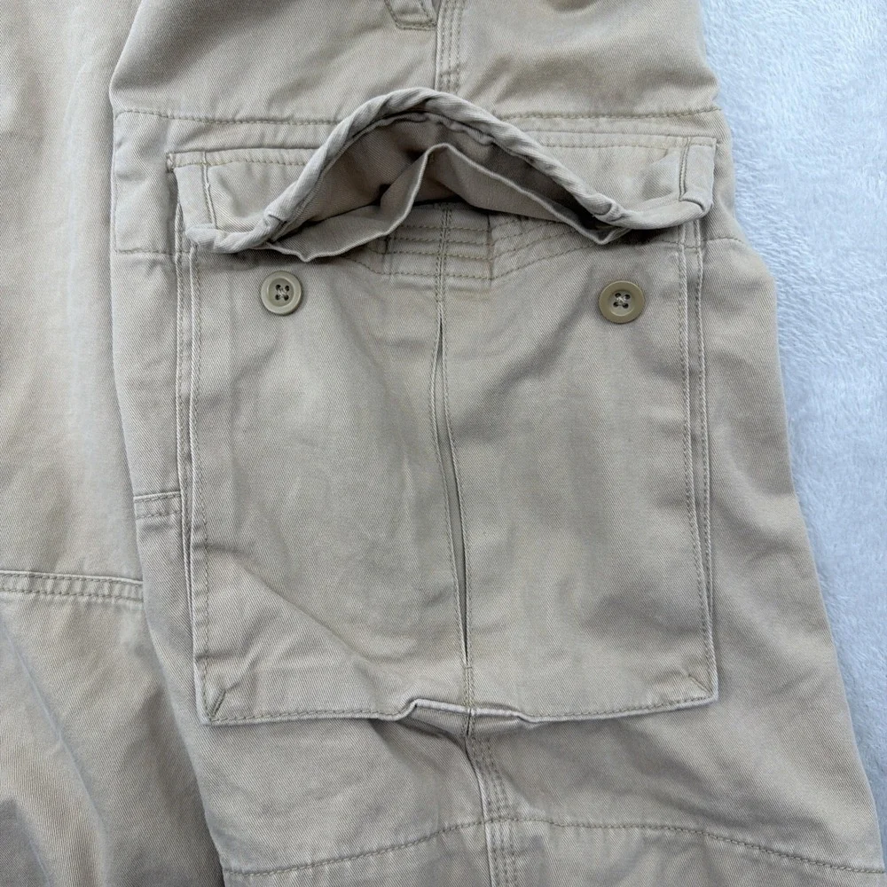 Polo Ralph Lauren Shorts Mens 40 TL Baggy Cotton Cargo Military Paratrooper Y2K